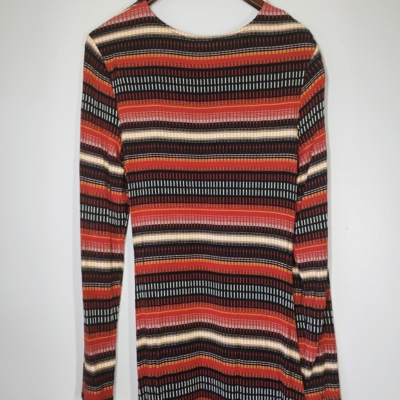 Maeve Anthropologie Parkside Knit Maxi Dress Long Sleeve Asymmetrical Hem Large - Picture 7 of 13